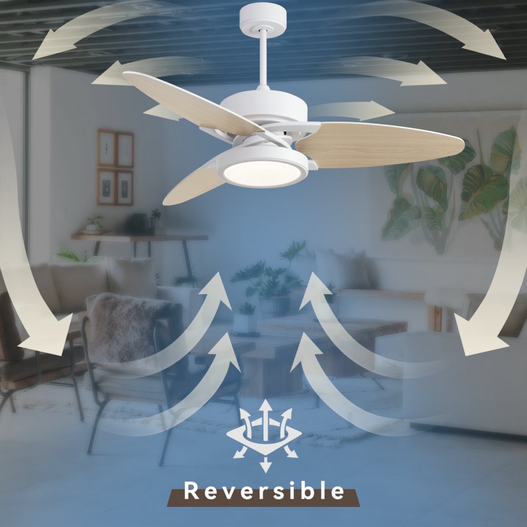 LightPro 52″ LED Smart Ceiling Fan — Modern Comfort Meets Intelligent Control