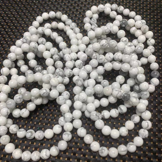 Natural White Turquoise Bracelet — Clean Elegance, Grounded Beauty