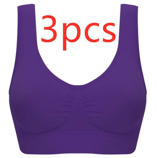 Women Yoga Tank Tops Sports Bra Workout Fitness Running Crop Top