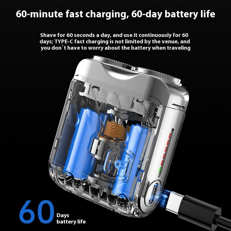 PocketPro™ Dual-Ring Mini Electric Shaver