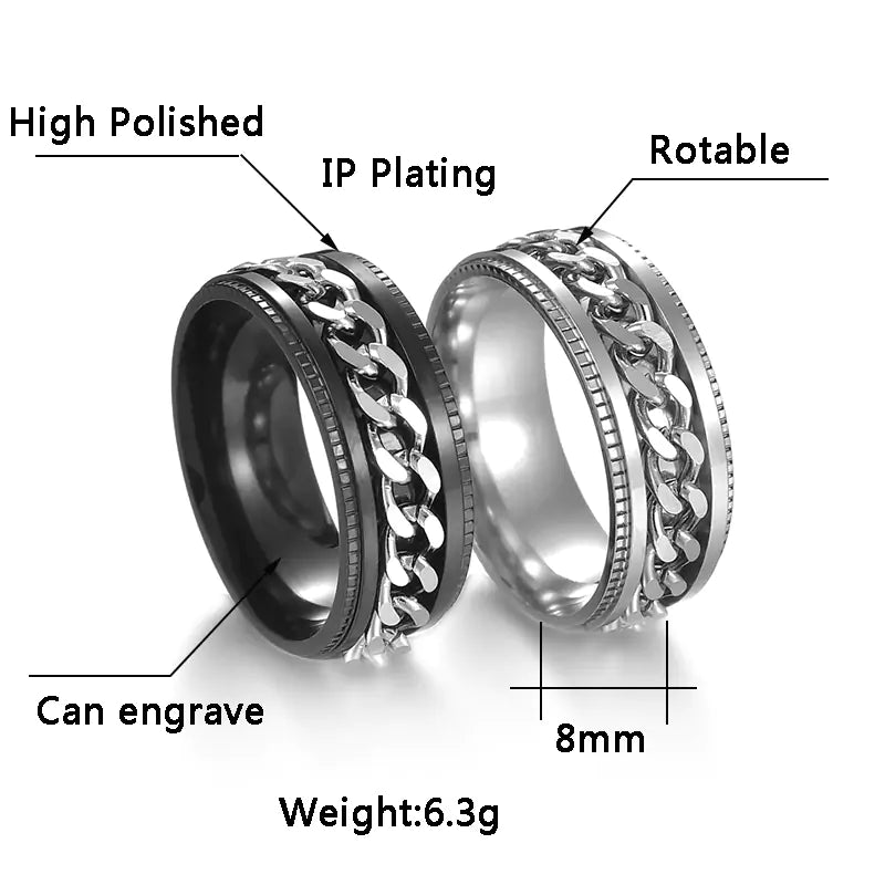 Cool Rotatable Ring - The Perfect Blend of Style and Functionality