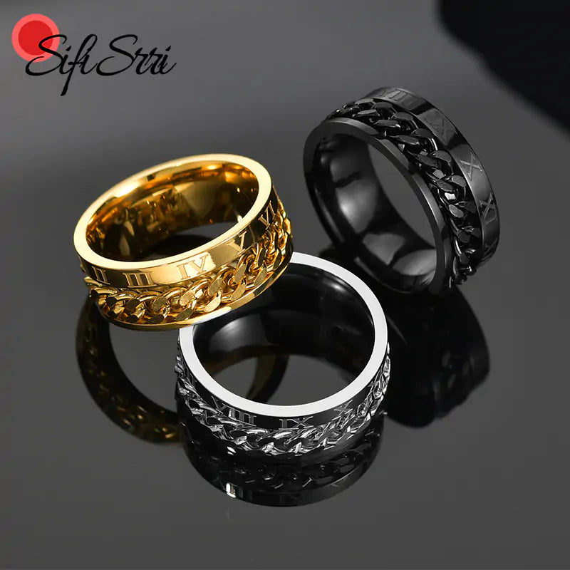 Rotatable Stainless Steel Ring