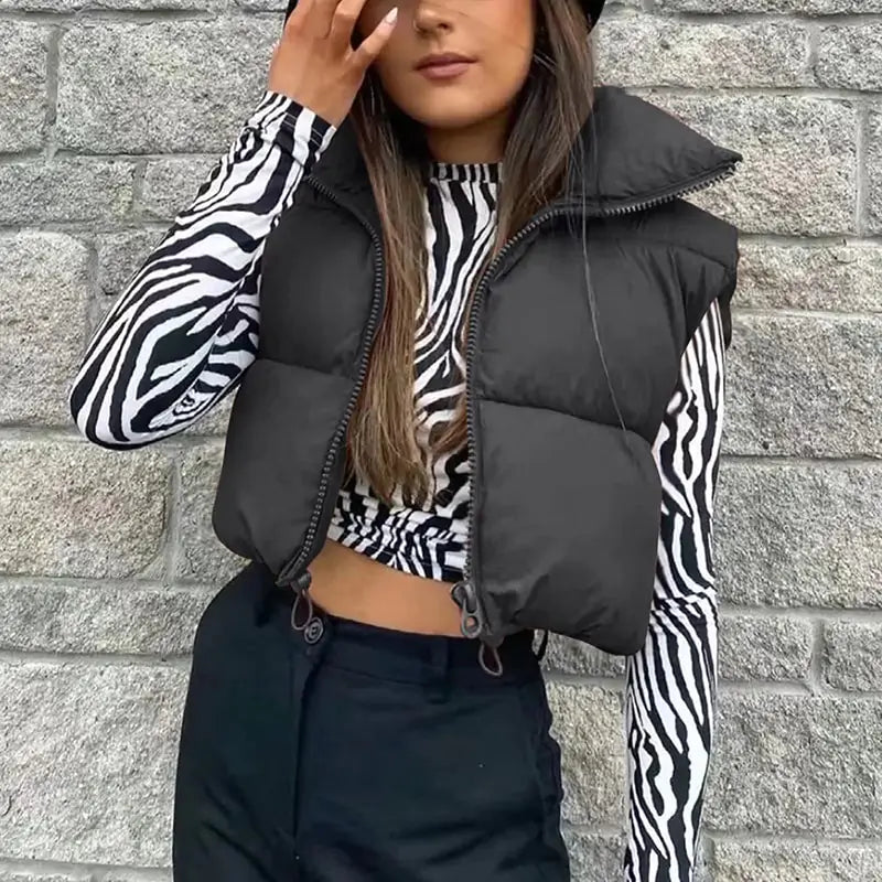 Women's Quilted Winter Vest Jacket – Warm and Stylish Outerwear