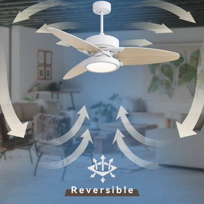LightPro 52″ LED Smart Ceiling Fan — Modern Comfort Meets Intelligent Control