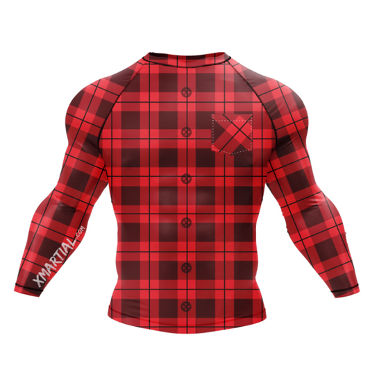 LUMBERJACK RASH GUARD - XMARTIAL SLEEVE