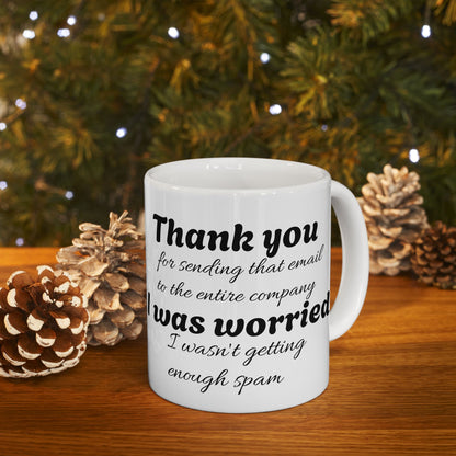 Sarcastic Office Mug: Email Overload Edition