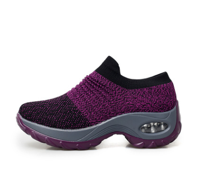 Women's Breathable Woven Rocking Shoes with Soft Sole