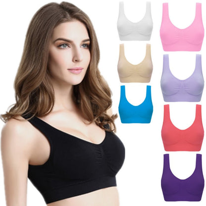 Women Yoga Tank Tops  Sports Bra Workout Fitness Running Crop Top