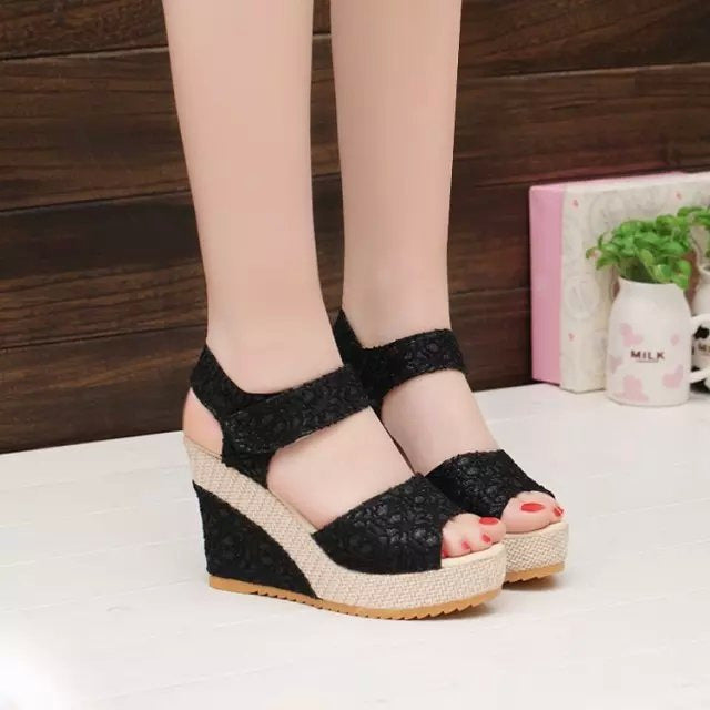 Women's Flat Platform High Heel Sandals