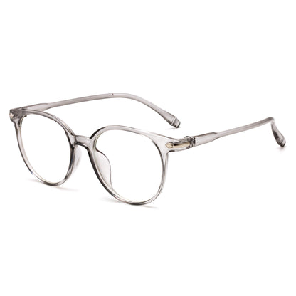 Transparent male and female glasses frame