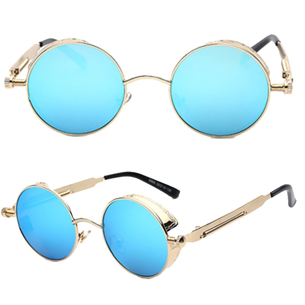 Austin Powers Vintage Round Metal Frame Sunglasses