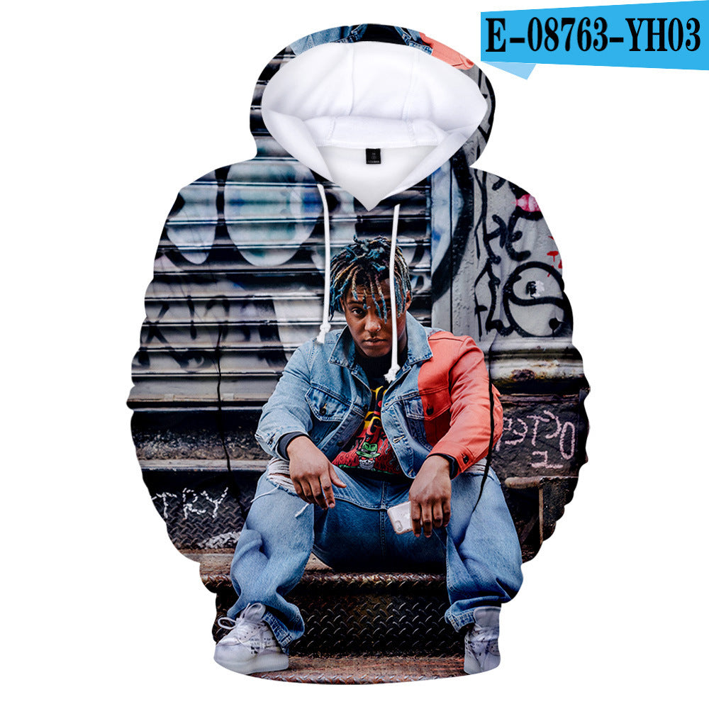 Hip-hop singer Juice Wrld 3D Hoodie