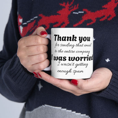 Sarcastic Office Mug: Email Overload Edition