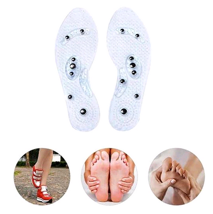 Magnet Magnetic Plus Elastomer Transparent Silicone Massage Insole Health Massage Insole Magnetic Therapy Anti-fatigue