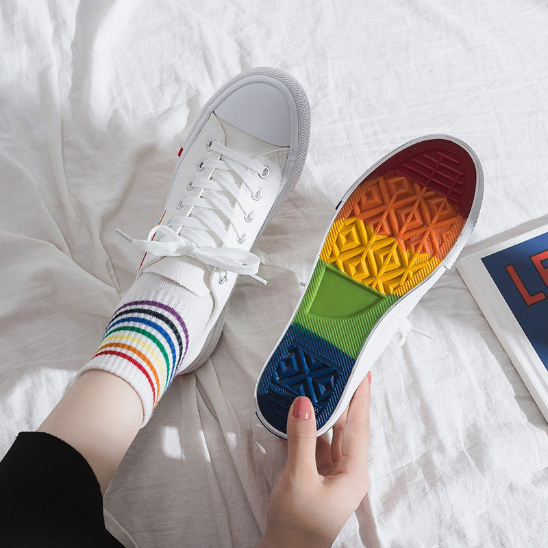 Women's Fairy Rainbow Canvas Sneakers