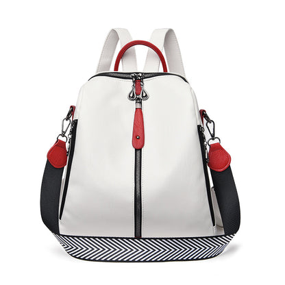 Multifunctional Backpack Female Fashion Leather Korean Style Trendy Backpack