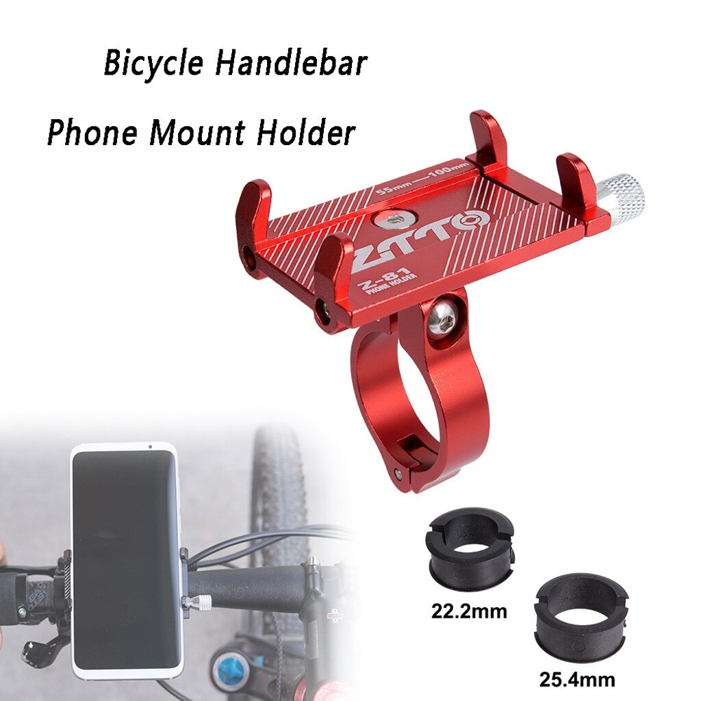 Bicycle Mobile Phone Holder — Universal Bike Mount for Smartphones with Adjustable Grip and 360° Rotation