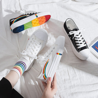 Women's Fairy Rainbow Canvas Sneakers