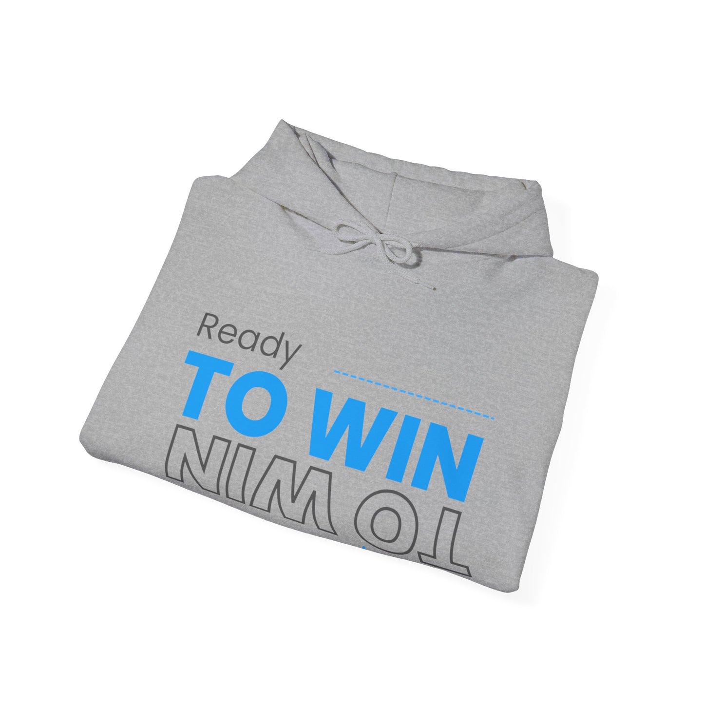 Hoodie - Classic Fit Soft & Warm Pullover with Kangaroo Pocket - 'Ready TO WIN' Design