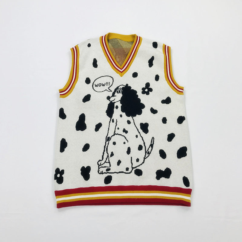 Dalmatian Jacquard Vest