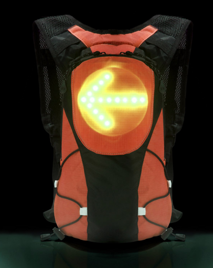 Turn signal backpack LED backpack warning light