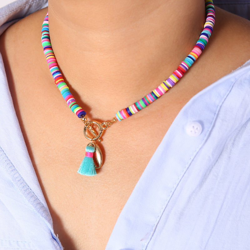 Bohemian Shell Necklace Female Tassel Wild Sweet Necklace