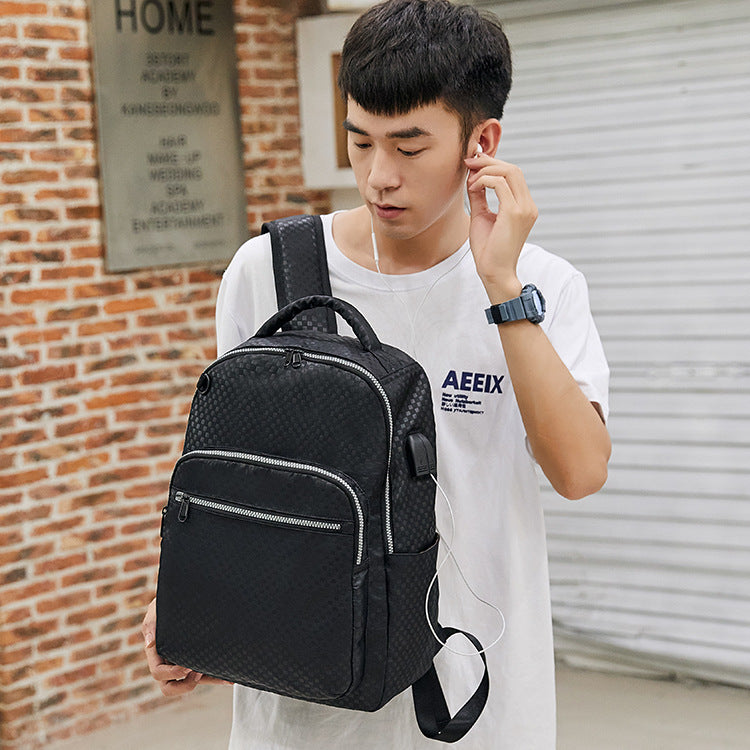 Backpack Men's Backpack Oxford Cloth Korean Business Bag