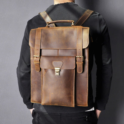 Leather Backpack Men