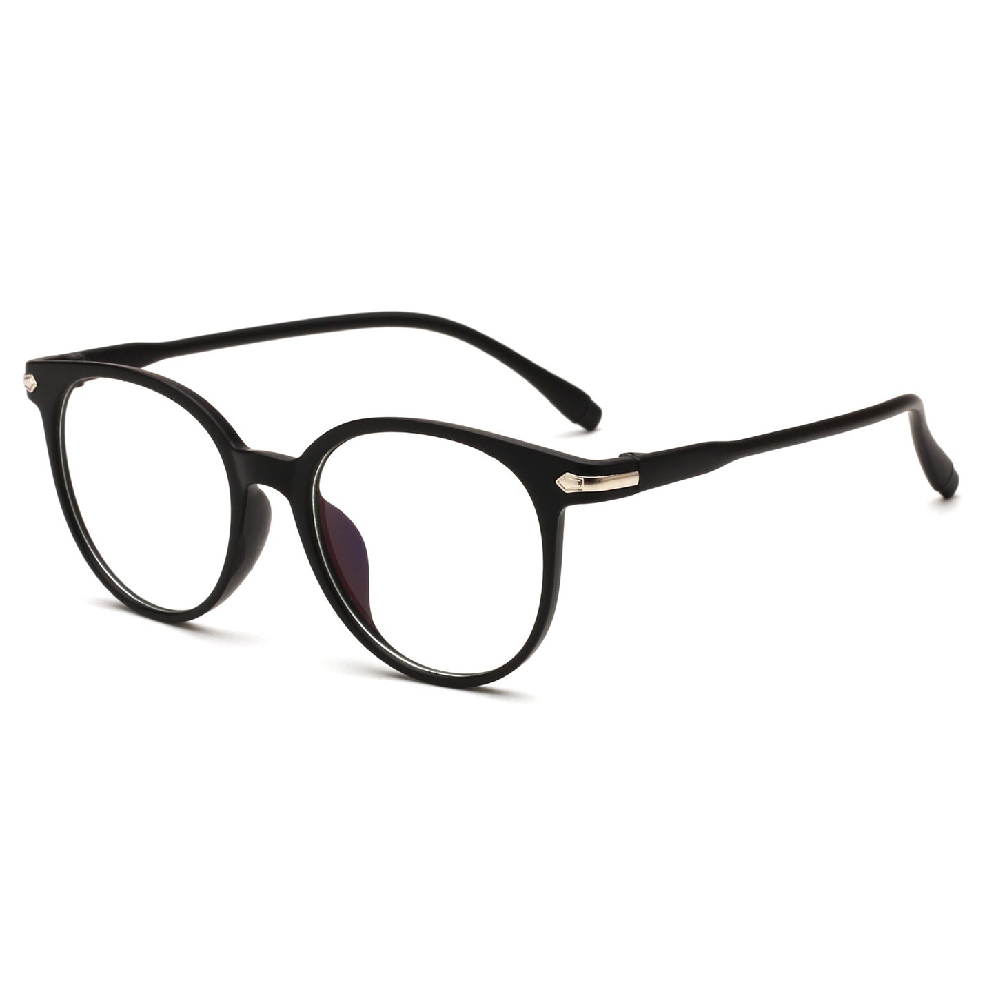 Transparent male and female glasses frame