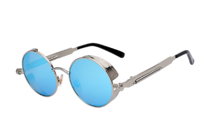 Austin Powers Vintage Round Metal Frame Sunglasses