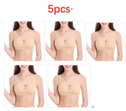 Cotton Anti-expansion Anti-Sag Gathering Adjustment Sports Bra