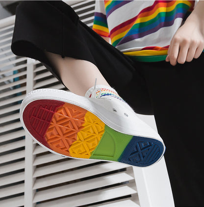 Women's Fairy Rainbow Canvas Sneakers