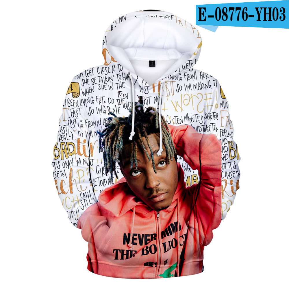 Hip-hop singer Juice Wrld 3D Hoodie