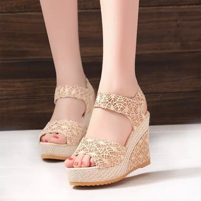 Women's Flat Platform High Heel Sandals