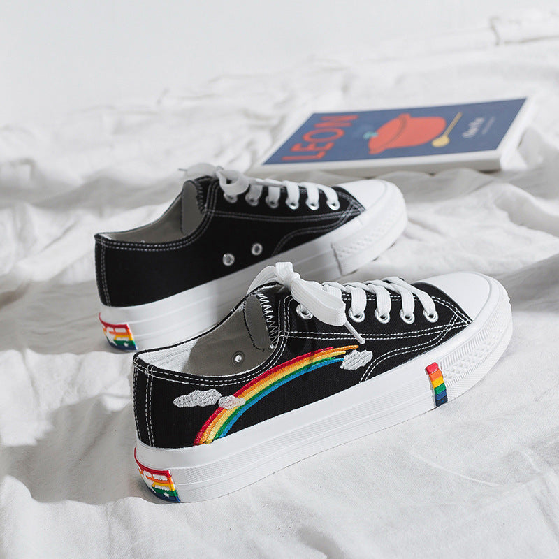 Women's Fairy Rainbow Canvas Sneakers