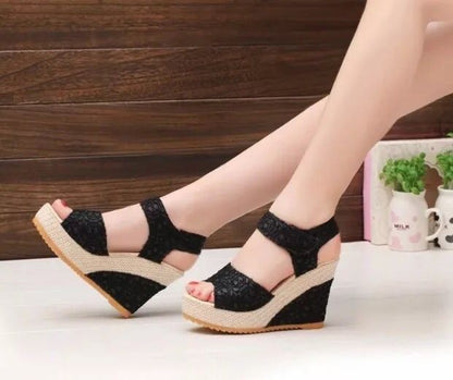 Women's Flat Platform High Heel Sandals