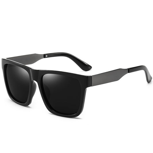 Fashionable Polarized Sunglasses Men's Retro Box Driving Sunglasses