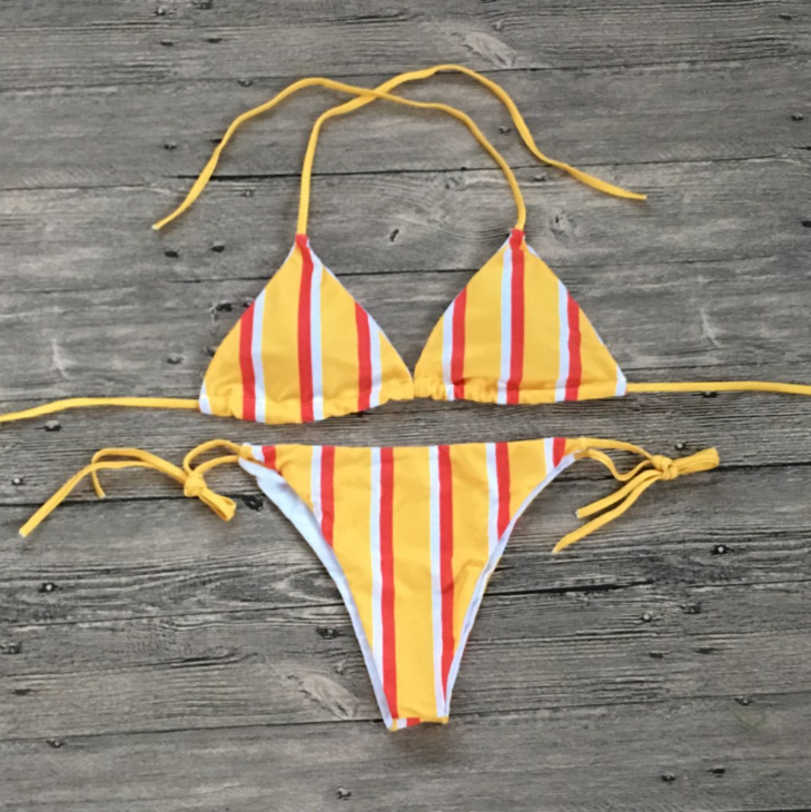 European and American sequins sexy bikini split swimsuit ladies