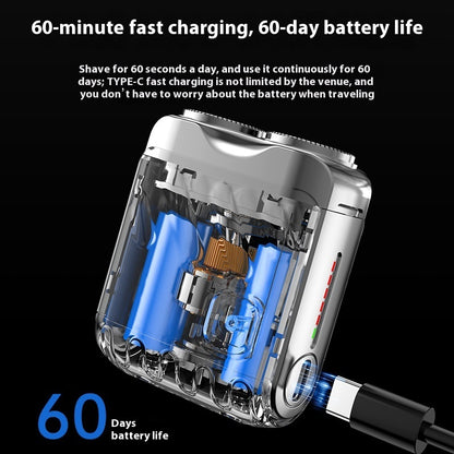 PocketPro™ Dual-Ring Mini Electric Shaver