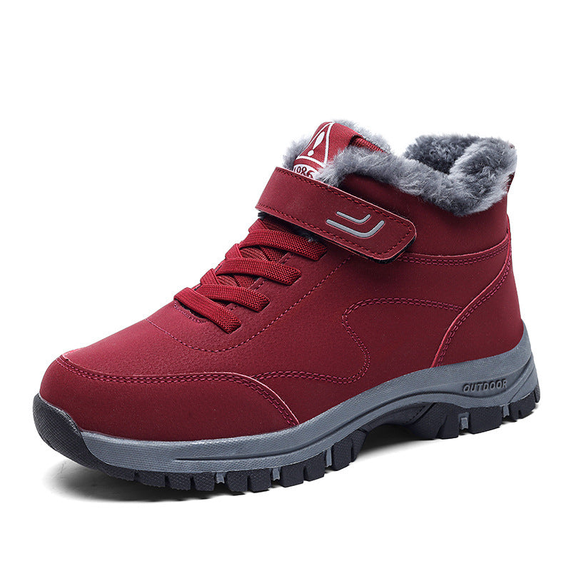 Men's New Winter Plush Warm Cotton Shoes With Non Slip Soft Soles