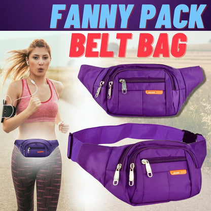 Men Women Fanny Pack Belt Waist Bag Cross Body Sling Shoulder Travel Sport Pouch