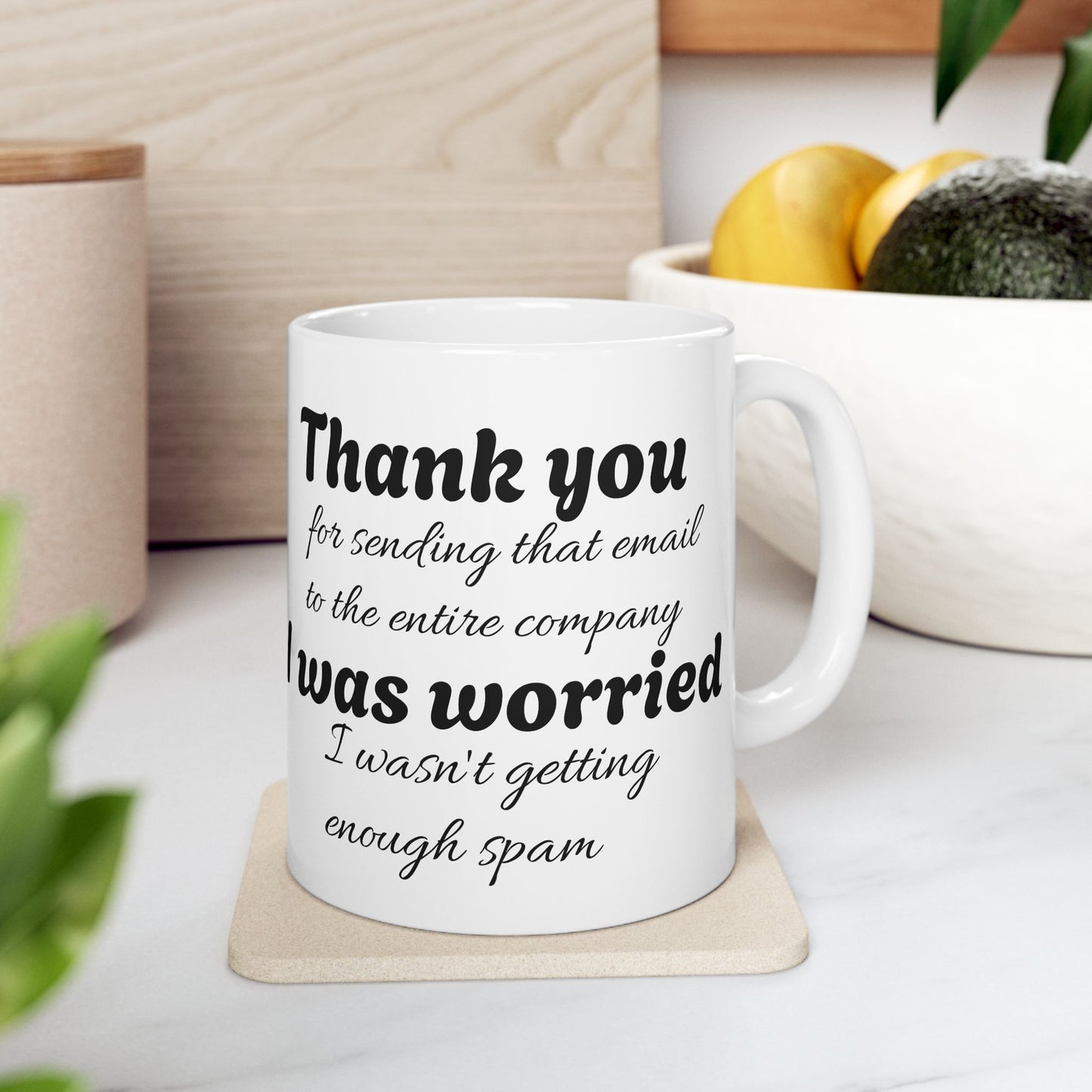 Sarcastic Office Mug: Email Overload Edition