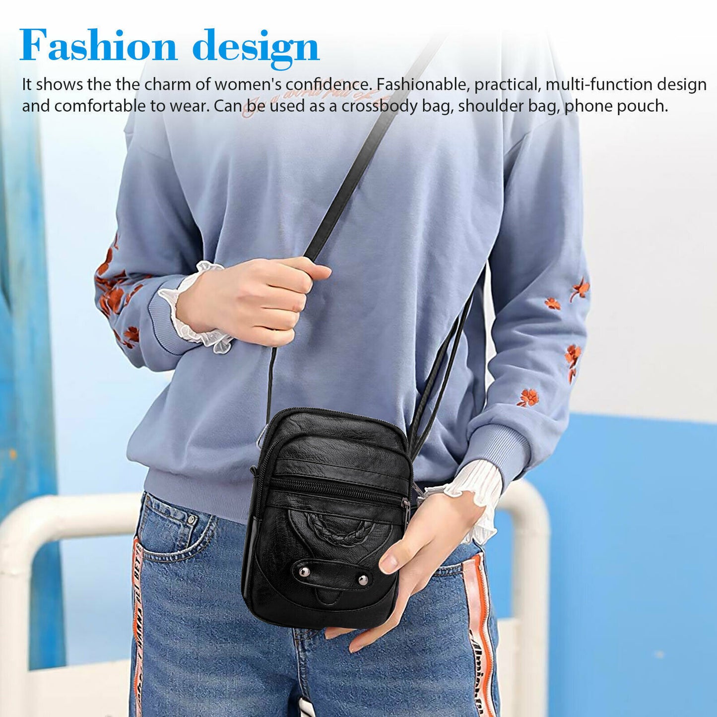 Small Cell Phone Purse Wallet Shoulder Bag Case Cross-body Pouch Handbag Women