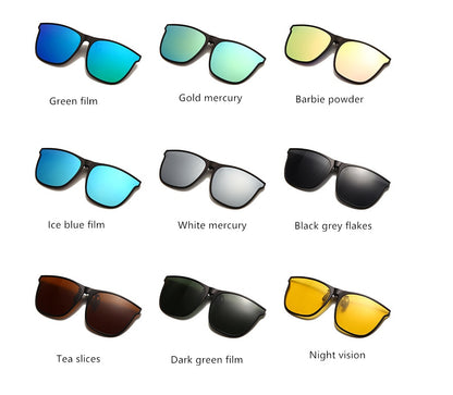 Polarized Clip Sunglasses Polarized Color Changing Sunglasses Clip Lens Fashion