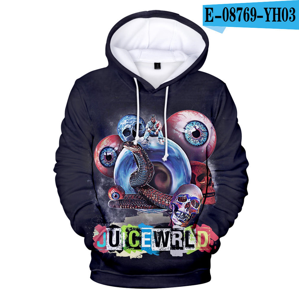 Hip-hop singer Juice Wrld 3D Hoodie