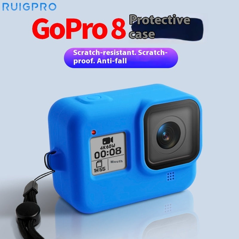 GoPro Hero8 Black Protective Silicone Sleeve with Lanyard - Accessories