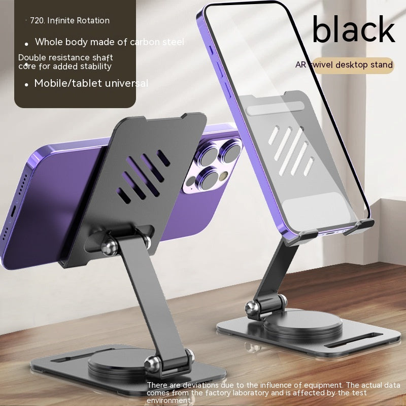 360 Degrees Rotate Metal Desk Mobile Phone Holder Stand For Phone Pad Adjustable Desktop Tablet Holderl Table Cell Phone Stand