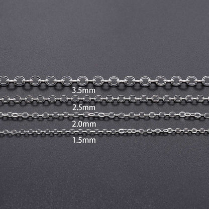 Thin Metal Crushed O-Chain