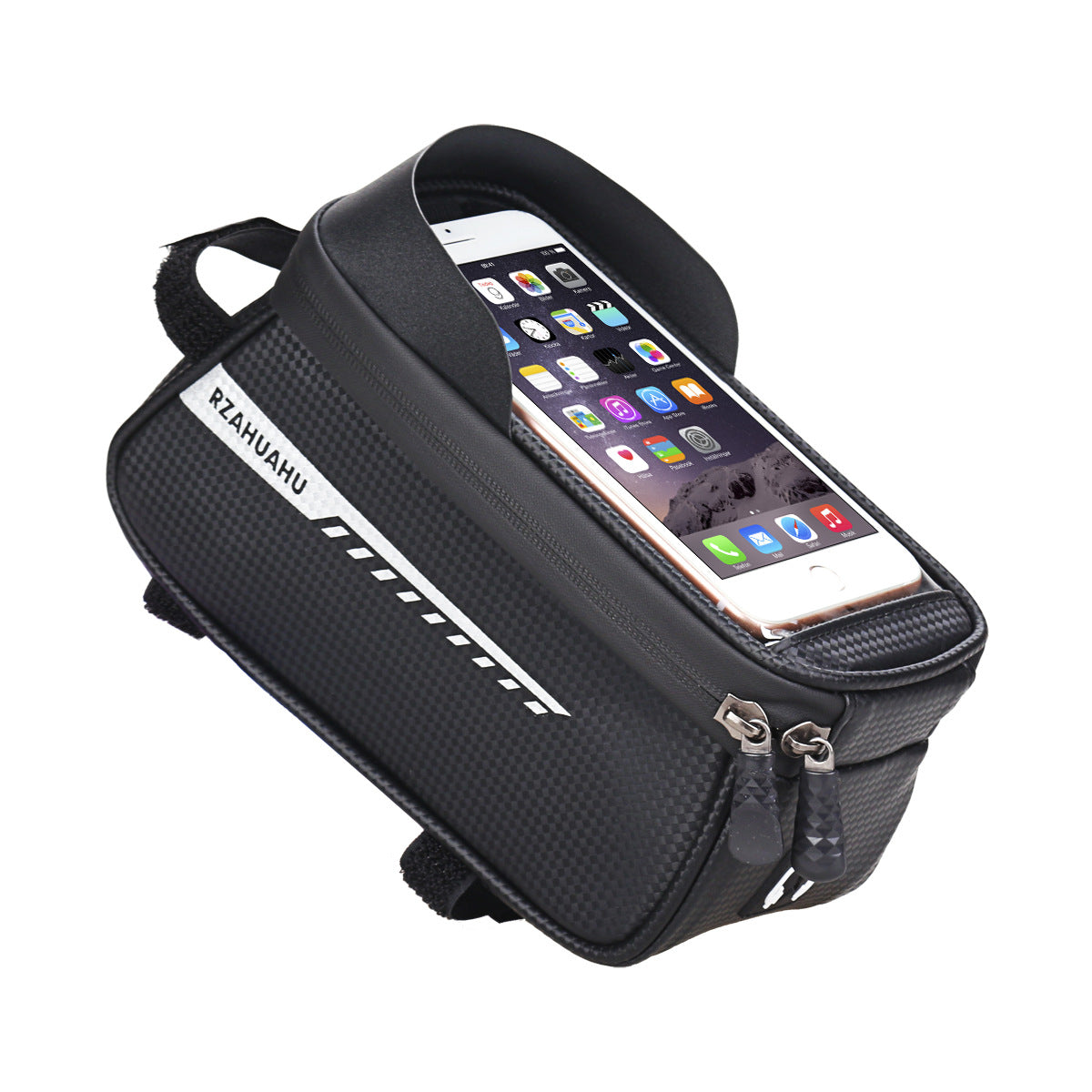 Waterproof Mountain Bike Top Tube Bag Cycling Saddle Bicycle Front Pipe Touch Screen Phone Pouch