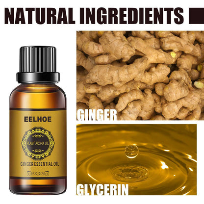 Belly Drainage Ginger Oil Natural Therapy Lymphatic Essential Massage Liquid USA